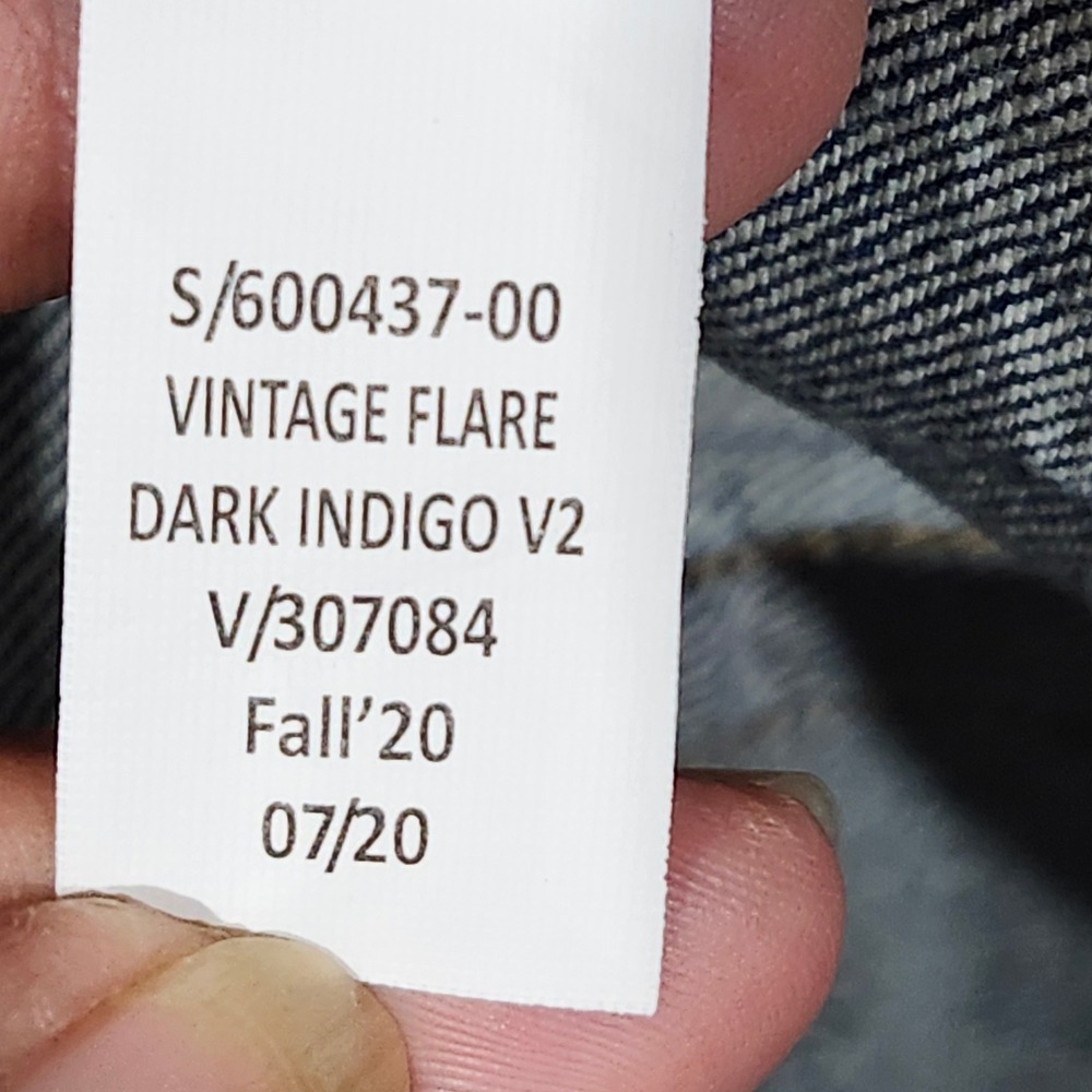 GAP NWT Vintage Flare High Rise Jean Dark Wash Blue Denim Women Sz 31 12P Petite - Picture 12 of 15